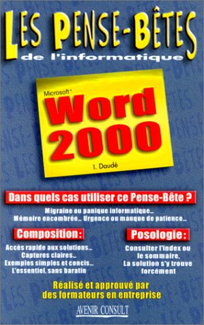 Imagen de archivo de Word 2000 a la venta por medimops