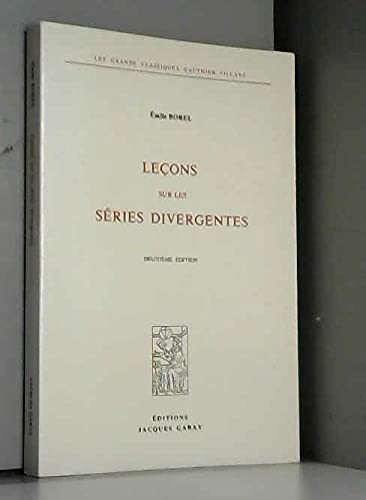 9782876470095: Leons sur les series divergentes