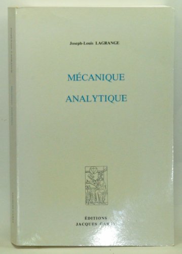 Mécanique analytique, 1788