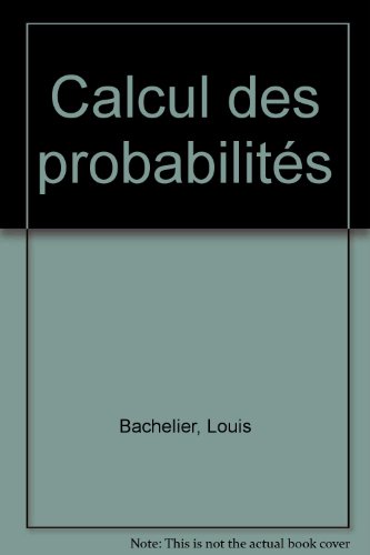 Calcul des probabilités, 1912