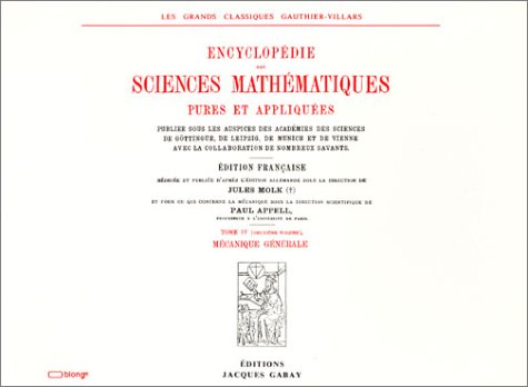 Beispielbild fr Encyclopdie des sciences mathmatiques, tome IV-volume 2 zum Verkauf von Ammareal