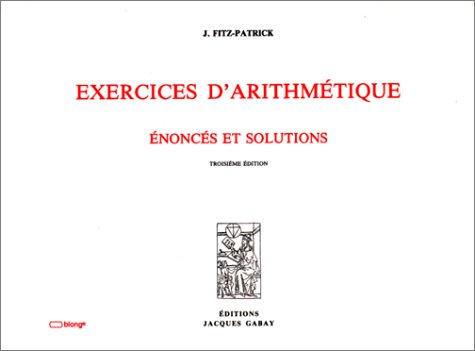 9782876471672: EXERCICES D'ARITHMETIQUE : ENONCES ET SOLUTIONS