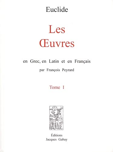 Beispielbild fr LES OEUVRES EN GREC, EN LATIN ET EN FRANCAIS (F. PEYRARD) 3 VOL (French Edition) zum Verkauf von Gallix