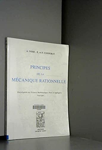 Beispielbild fr Principes de la mcanique rationnelle zum Verkauf von Ammareal