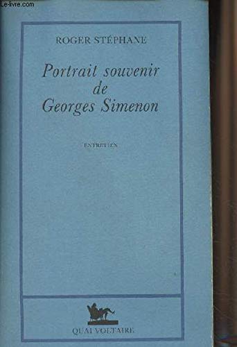 Beispielbild fr Portrait souvenir de Georges Simenon zum Verkauf von medimops