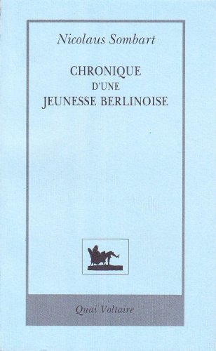 Beispielbild für Chronique d'une jeunesse berlinoise, 1933-1943 zum Verkauf von medimops