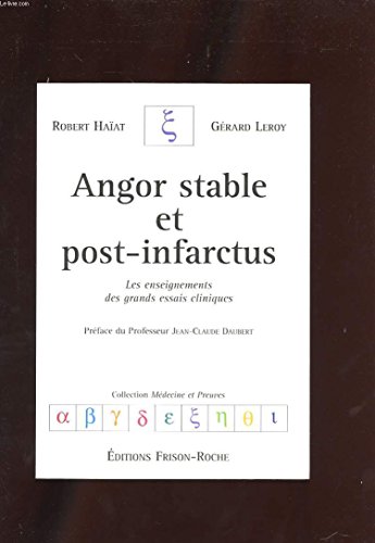 9782876714175: ANGOR STABLE ET POST-INFARCTUS