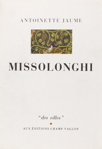Stock image for MISSOLONGHI for sale by Gallix