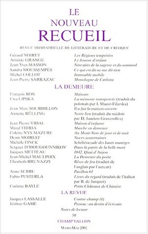 Beispielbild fr Le Nouveau recueil zum Verkauf von A TOUT LIVRE