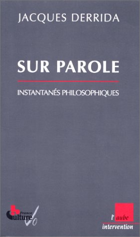 Beispielbild für Sur parole : Instantanés philosophiques zum Verkauf von medimops
