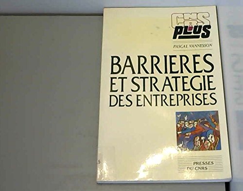 Imagen de archivo de Barrires et stratgie des entreprises a la venta por Chapitre.com : livres et presse ancienne