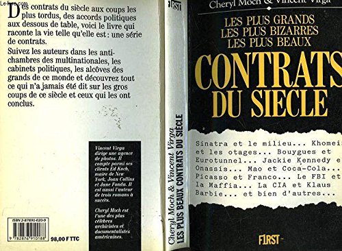 9782876910201: Les plus beaux contrats du siecle