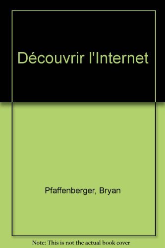 Stock image for DECOUVRIR L'INTERNET for sale by Librairie rpgraphic