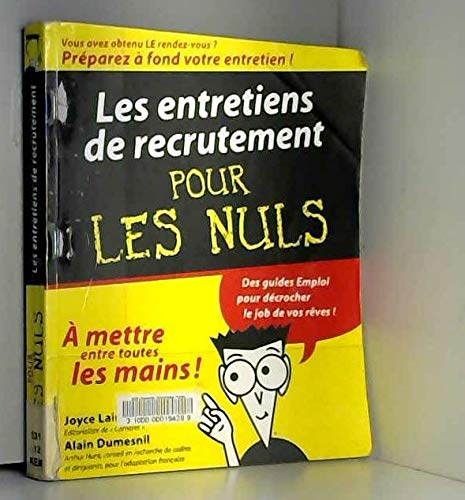 9782876916517: Les Entretiens de recrutement pour les nuls