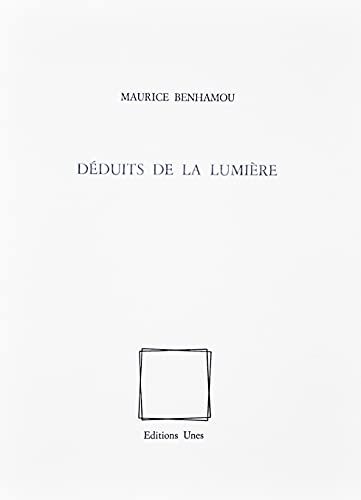 Beispielbild fr Deduits de la Lumiere zum Verkauf von Ammareal