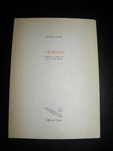 Primitif (9782877040747) by Oppen, Georges; Di Manno, Yves