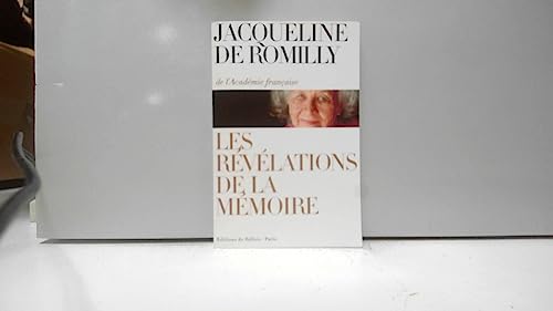 Beispielbild fr Les rvlations de la Mmoire zum Verkauf von ARTLINK