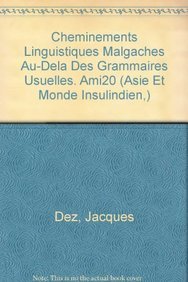 9782877230179: CHEMINEMENTS LINGUISTIQUES MALGACHES AU-DEL DES GRAMMAIRES USUELLES. (Socit D'etudes Linguistiques Et Anthropologiques De France)