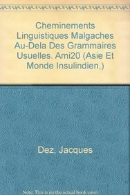 9782877230179: Cheminements Linguistiques Malgaches Au-Dela Des Grammaires Usuelles (Societe D'etudes Linguistiques Et Anthropologiques De France)