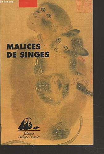 Stock image for Malices de singes for sale by Librairie Th  la page