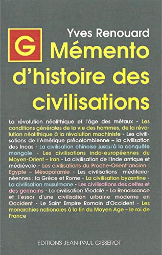 Beispielbild fr Memento d'Histoire des Civilisations zum Verkauf von medimops