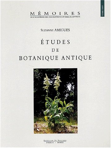 9782877541305: Etudes de botanique antique