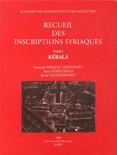 9782877542081: Recueil des inscriptions syriaques: Tome 1, Krala