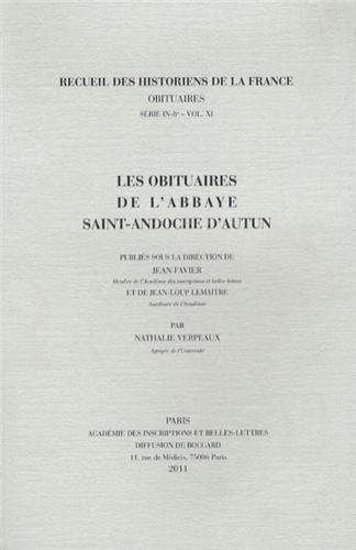 Les obituaires de l'abbaye Saint-Andoche d'Autun