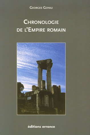 Stock image for Chronologie de l'Empire romain for sale by medimops