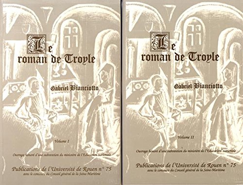 Stock image for Le roman de Troyle: 2 volumes for sale by Stony Hill Books