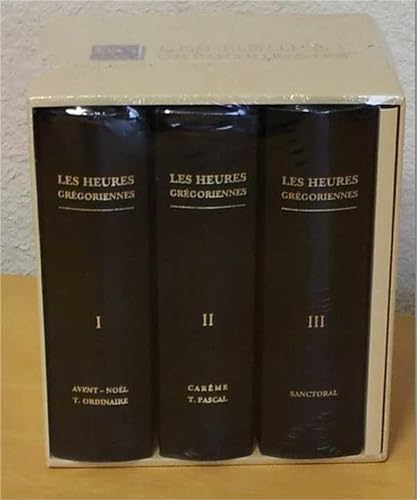 9782878100860: Les Heures grgoriennes Coffret 3 volumes Reluire cuir, tranche or