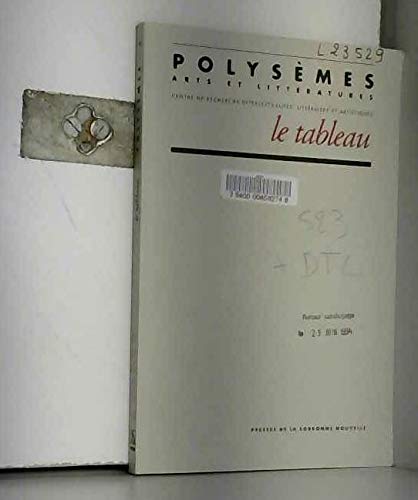 Imagen de archivo de Polysemes, N 4/1993. le tableau a la venta por Gallix