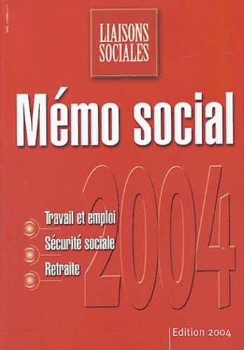 Beispielbild fr Mmo social : Travail et emploi; Scurit sociale; Retraite zum Verkauf von Tamery