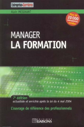 Imagen de archivo de Manager la formation a la venta por Ammareal