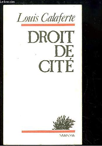 Stock image for Droit de cit for sale by medimops