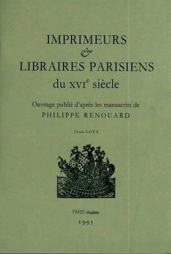 9782879002637: Imprimeurs & libraires parisiens du XVIe sicle