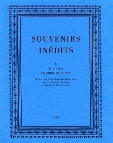 Imagen de archivo de Souvenirs indits a la venta por Okmhistoire