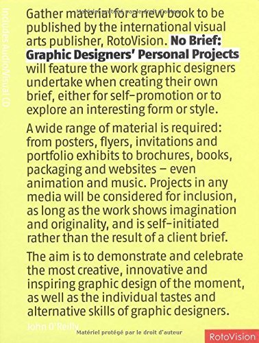 9782880466947: No Brief: Graphic Designers' Personal Projects