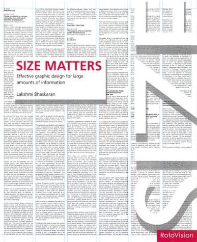 Size Matters: Successful Graphic Design for Large Amounts of Information