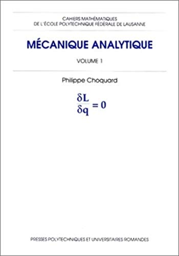 Beispielbild fr Mcanique analytique, volume 1 zum Verkauf von Ammareal