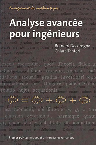 9782880745134: Analyse avance pour ingnieurs