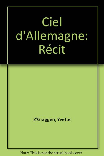 Stock image for Ciel D'Allemagne for sale by Ammareal