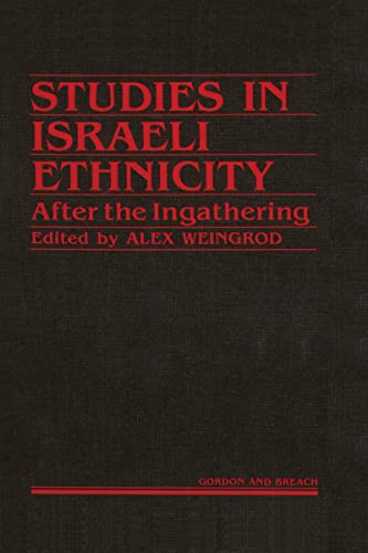 9782881240072: Studies Israeli Ethnicity: After the Ingathering
