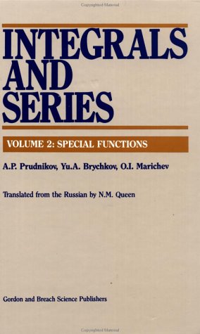 9782881240973: Integrals and Series: Volume 1: Elementary Functions; Volume 2: Special Functions