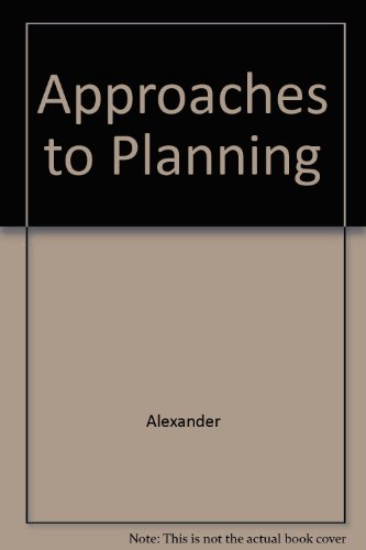 9782881241406: Approaches to Planning