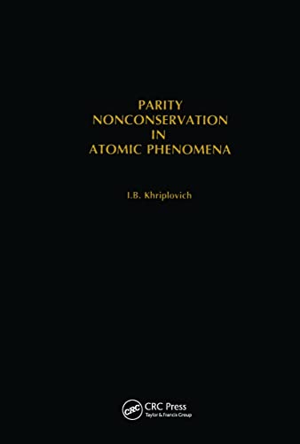 Stock image for Parity Nonconservation in Atomic Phenomena for sale by PBShop.store UK