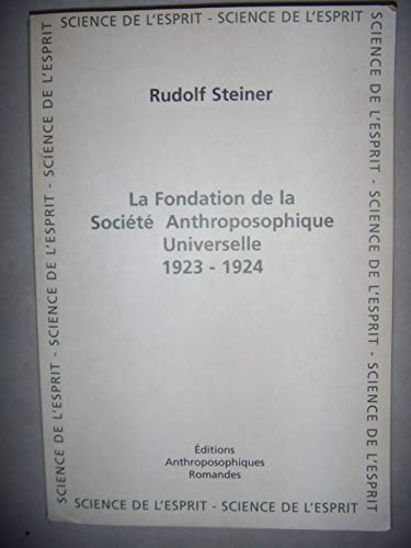 Fondationde La Societe (9782881891076) by Steiner