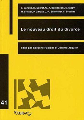 9782881970405: Le nouveau droit du divorce