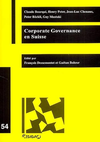 Imagen de archivo de Corporate governance en Suisse a la venta por Chapitre.com : livres et presse ancienne