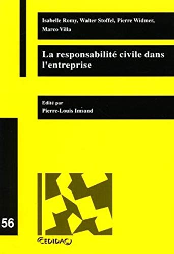 Stock image for La responsabilit civile dans l'entreprise for sale by Revaluation Books